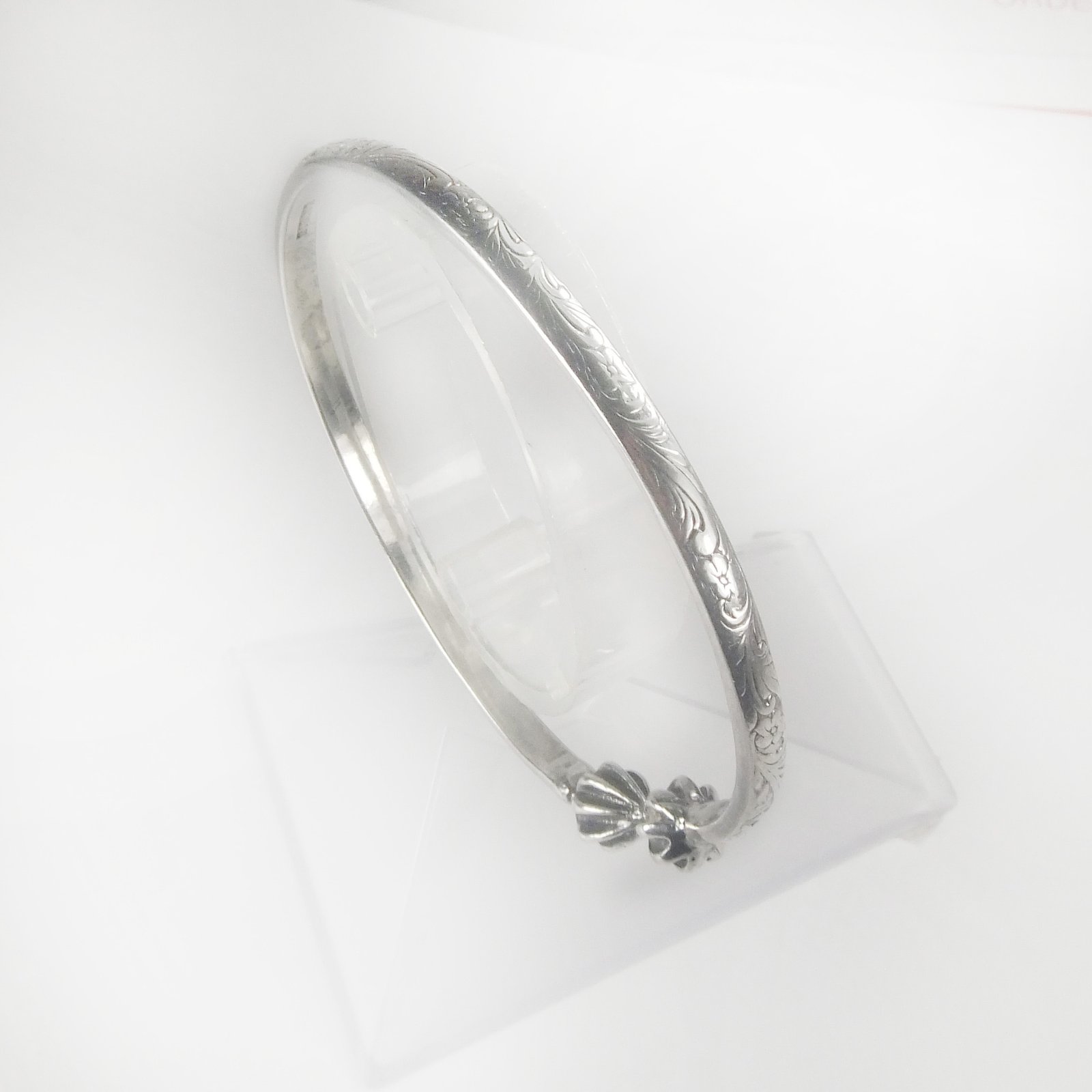 Sterling bracelet with etching - 8" - Image 2