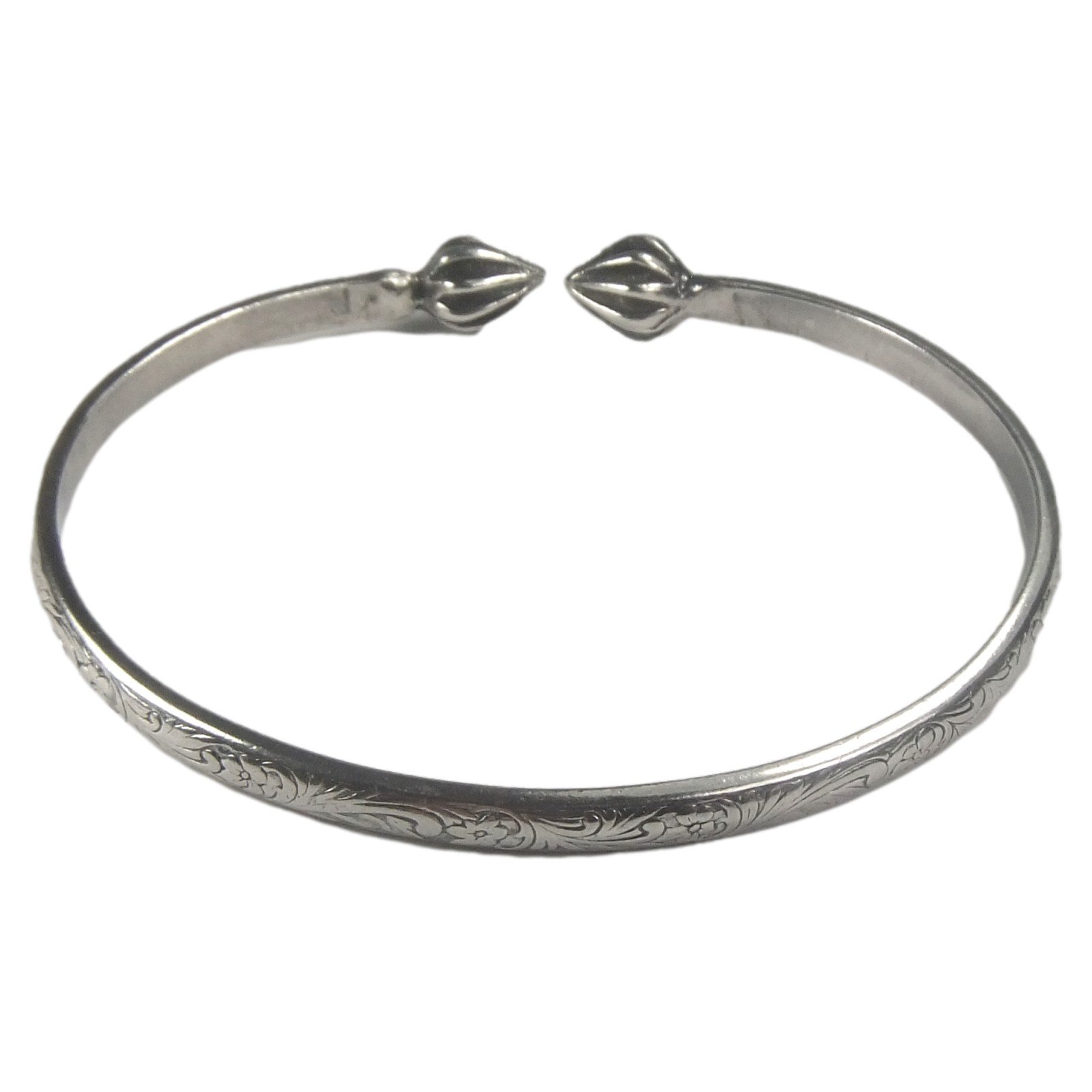 Sterling bracelet with etching - 8" - Image 3